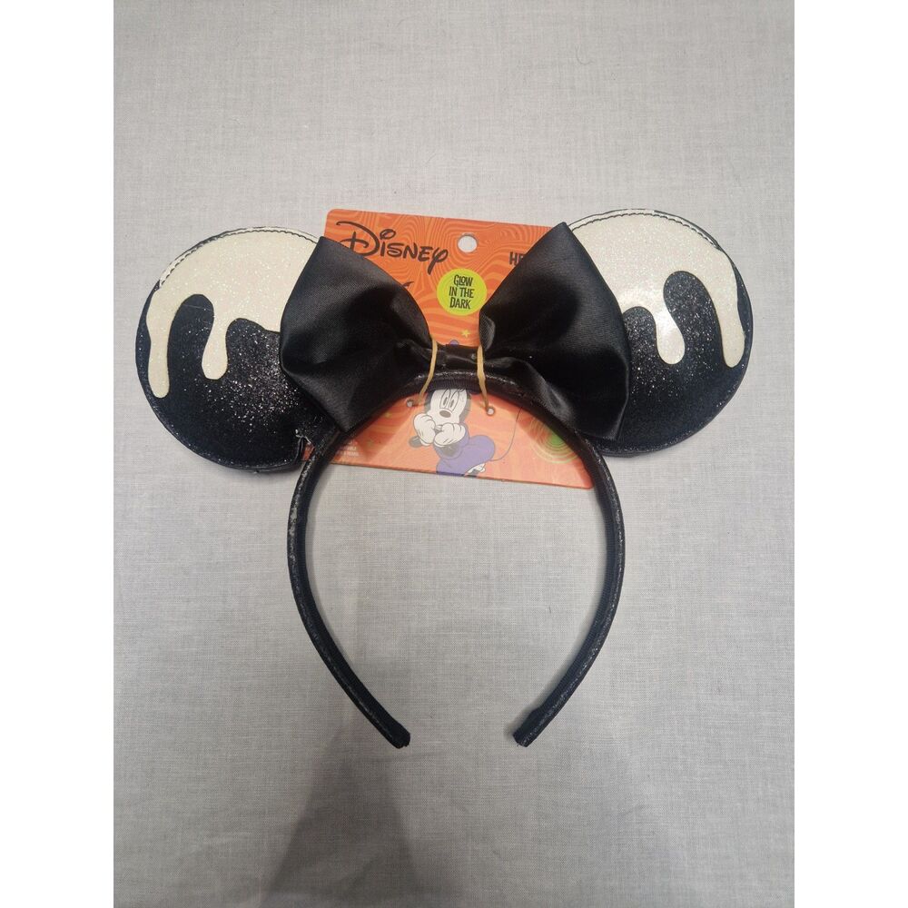 Licensed Glow in the Dark Halloween Mickey Ears